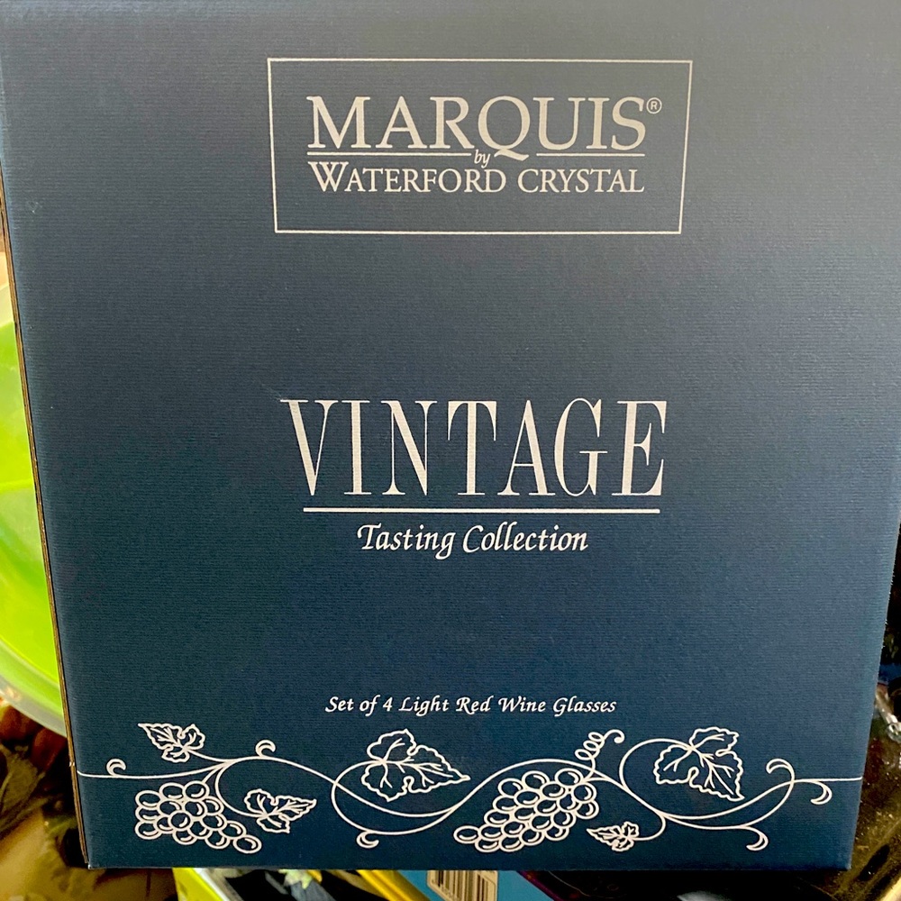 Marquis Waterford crystal red wine glasses